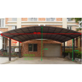 2 car lowes double metal frame aluminum carports with polycarbonate sheet